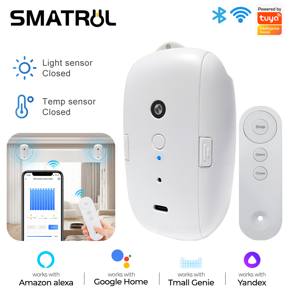 Smart Curtain Robot - Умный мотор для штор Tuya Bt,