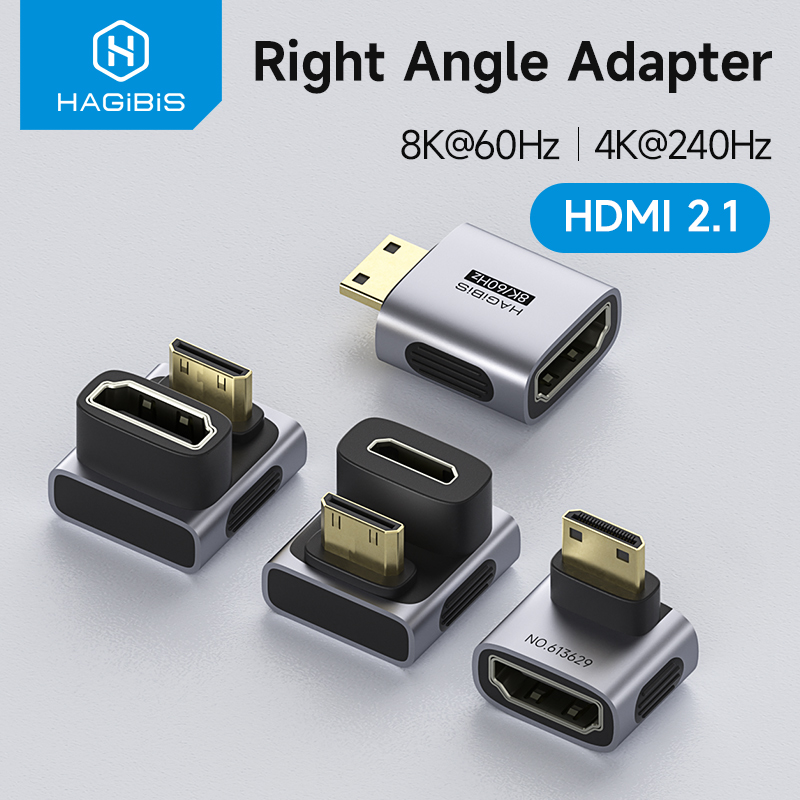 Smart Home Tablet - Адаптер Hagibis mini HDMI-HDMI, угловой, 90