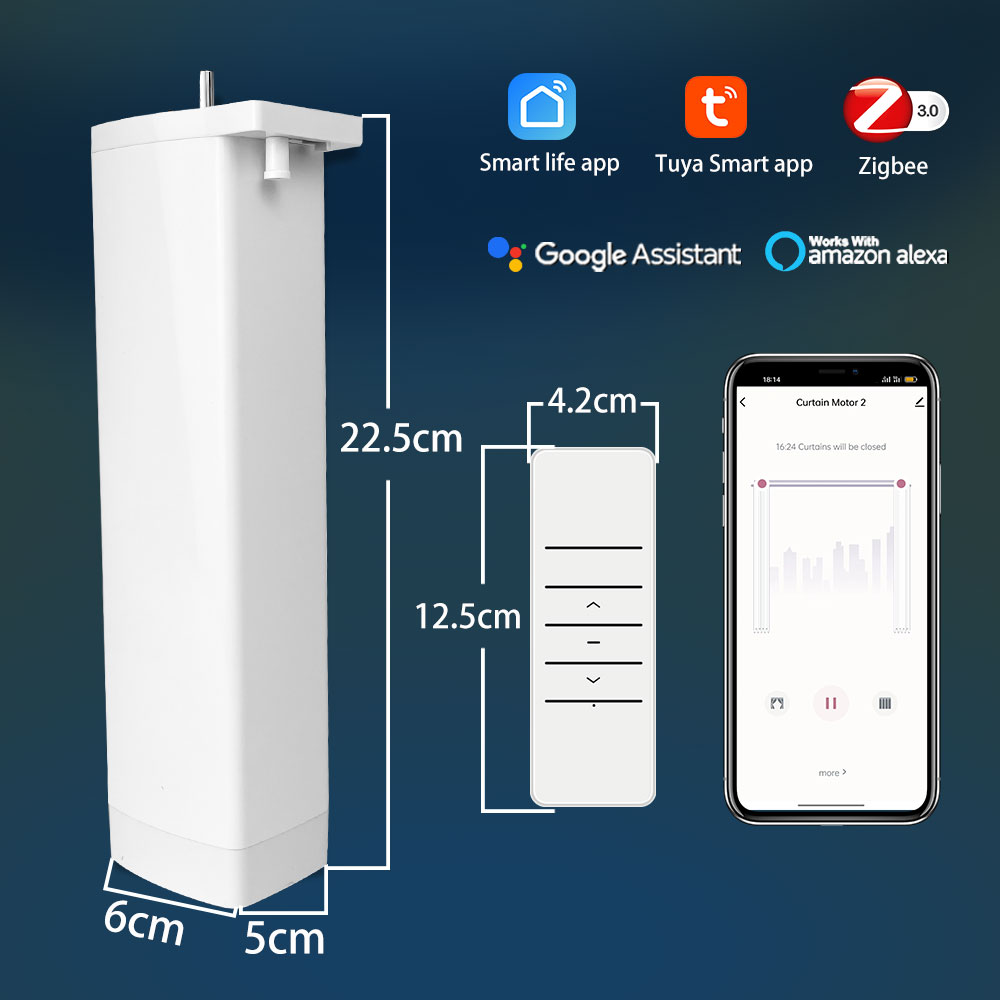 Smart Curtain Robot - Умные шторы Tuya ZigBee Alexa, простая