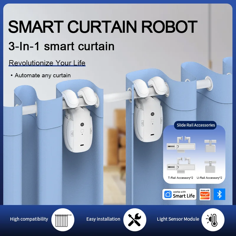 Smart Curtain Robot - Умный Bluetooth-робот для штор с прямым