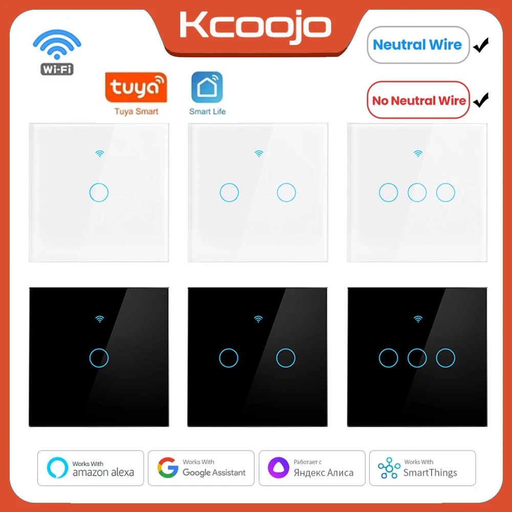 Smart Home Ac - Умные переключатели Tuya Wi-Fi EU 1/2/3/4Gang,