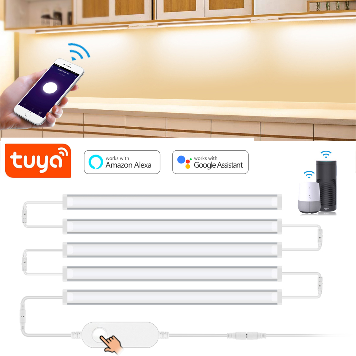 Smart Home Kitchen - 1-5 шт., светодиодная лампа для шкафа