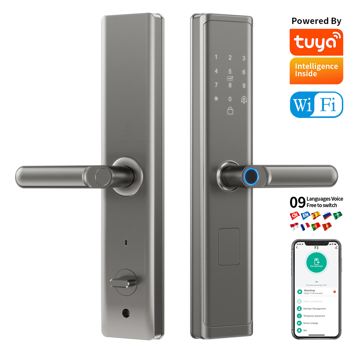 Smart Home Door Lock - Умный цифровой замок Tuya Wifi TTlock