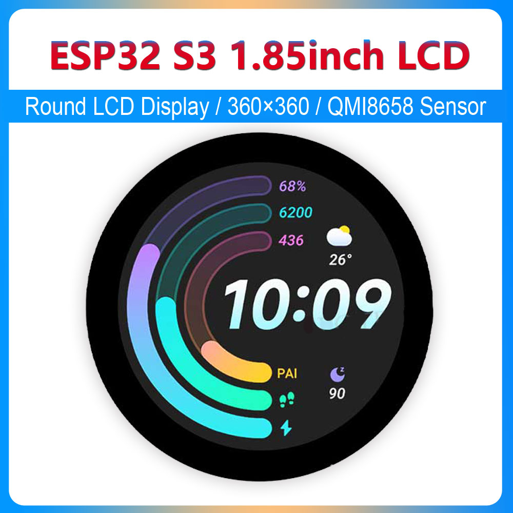 Smart Home Arduino - Круглый ЖК-дисплей ESP32 S3 1,85 дюйма