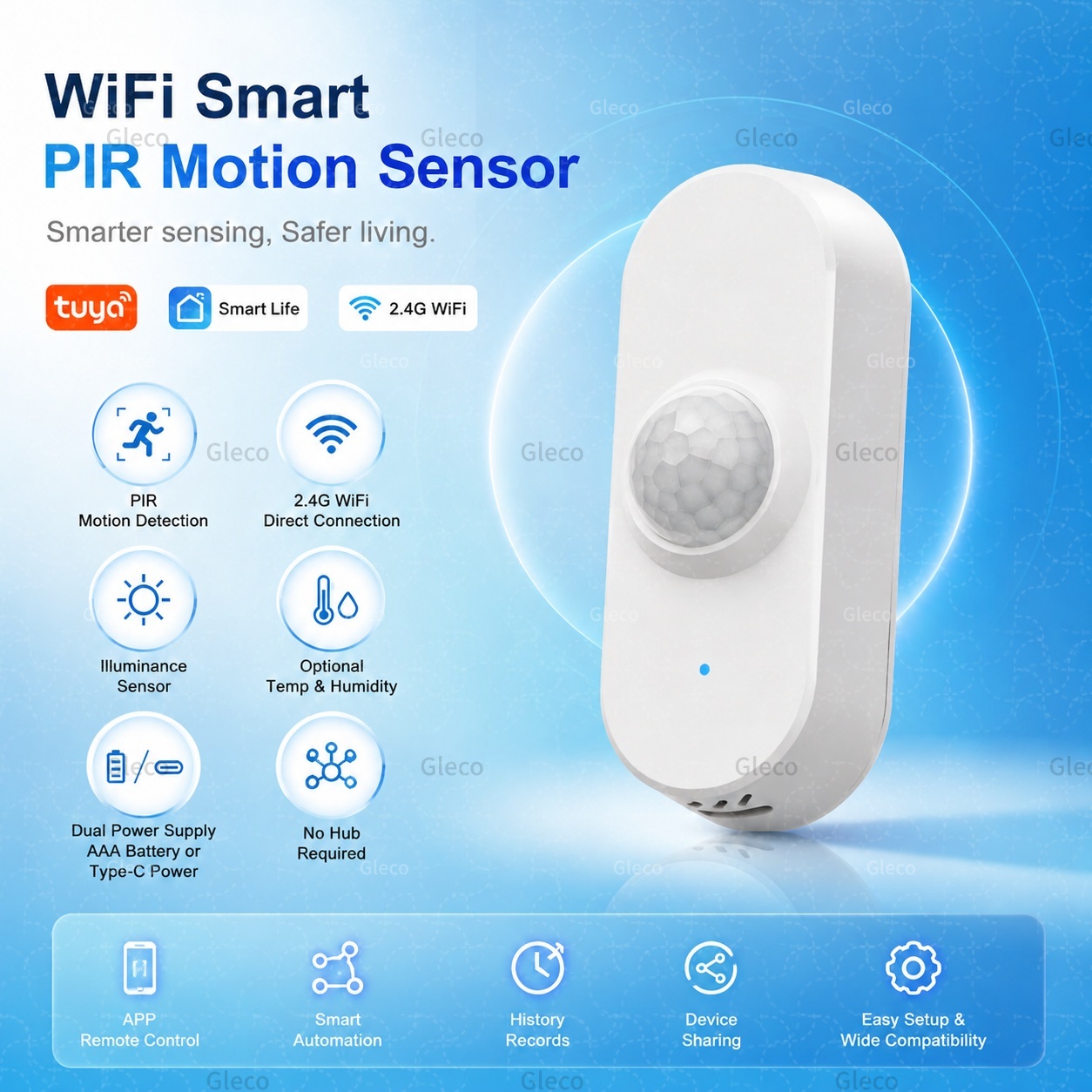 Smart Home Ir - Датчик движения Tuya WiFi PIR, инфракрасный