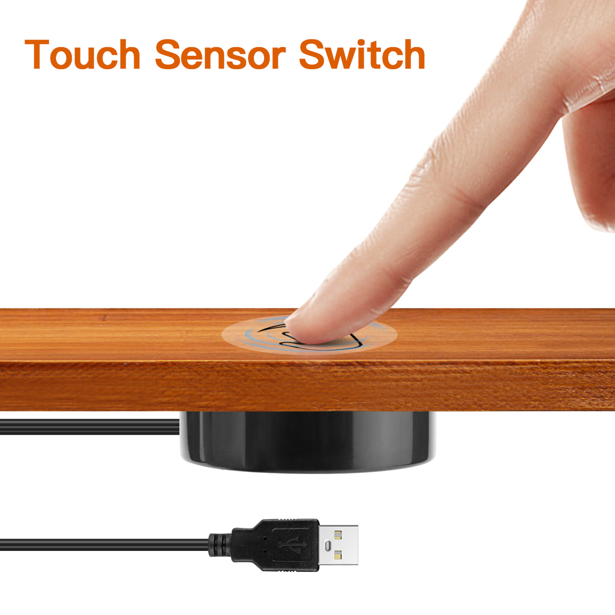 Smart Home Llm - USB 5 В, проницаемый деревянный сенсорный