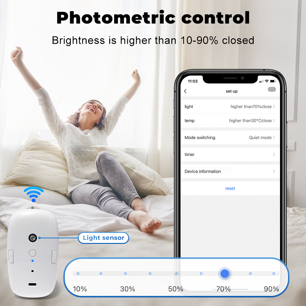 Умный мотор для штор Tuya Bt,  – обзор и цена Smart Curtain Robot