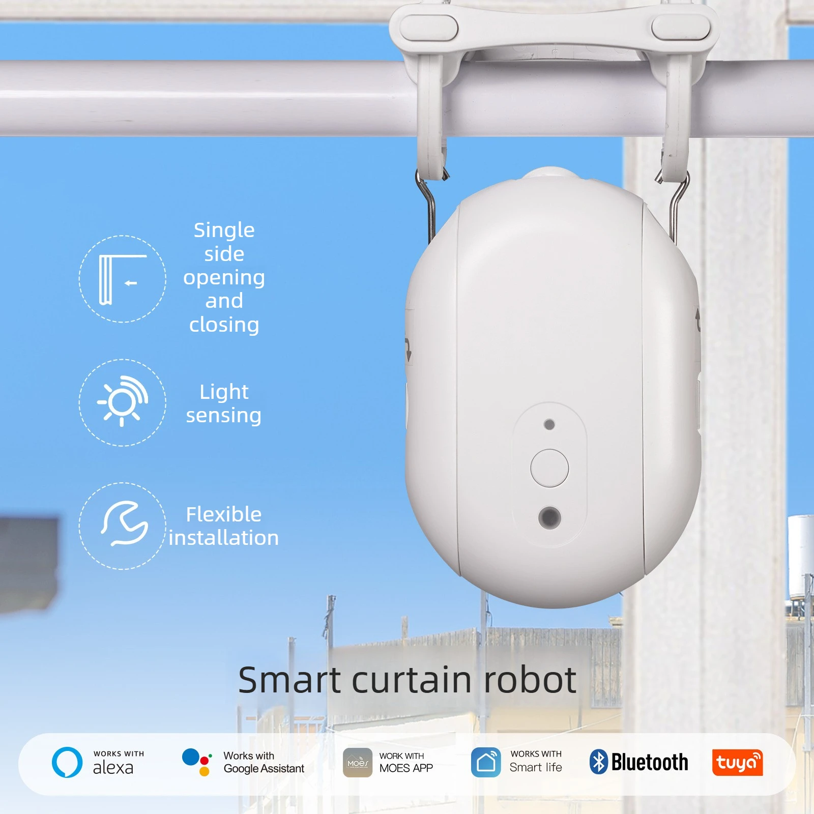 Система управления шторами Tuy – обзор и цена Smart Curtain Robot
