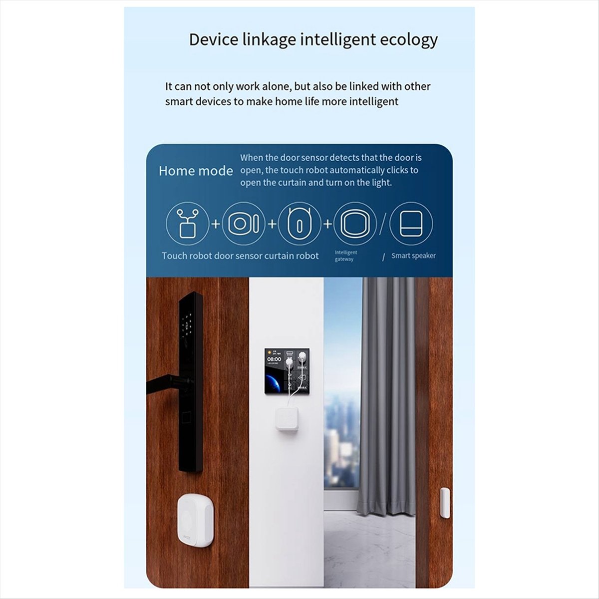 BaoBao-новый сетчатый умный пе – обзор и цена Smart Curtain Robot