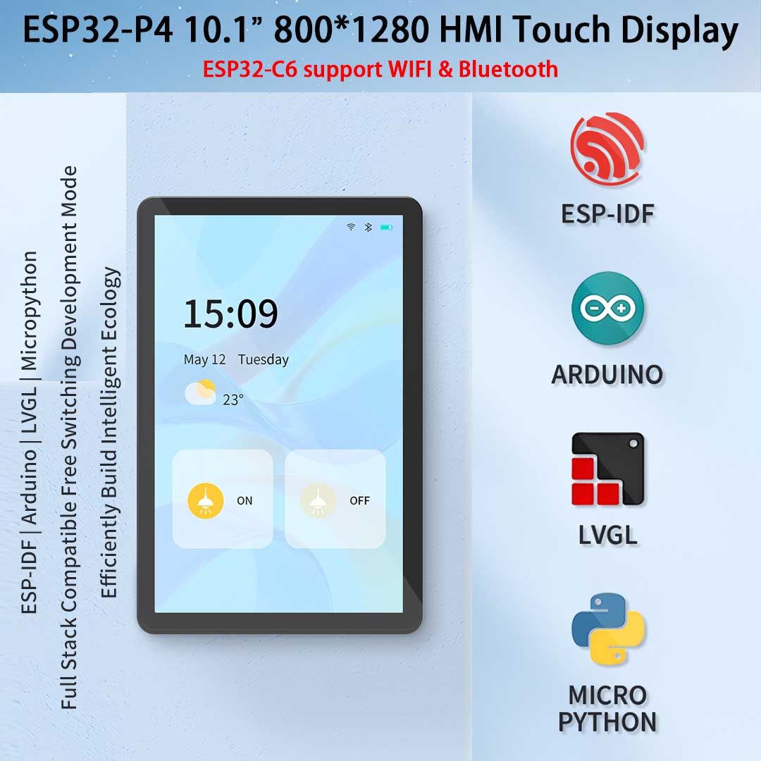 ESP32-P4 10,1-дюймовый 800*128 – обзор и цена Smart Home Arduino