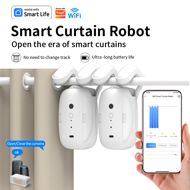 2 шт. Wi-Fi умный робот-занаве – обзор и цена Smart Curtain Robot