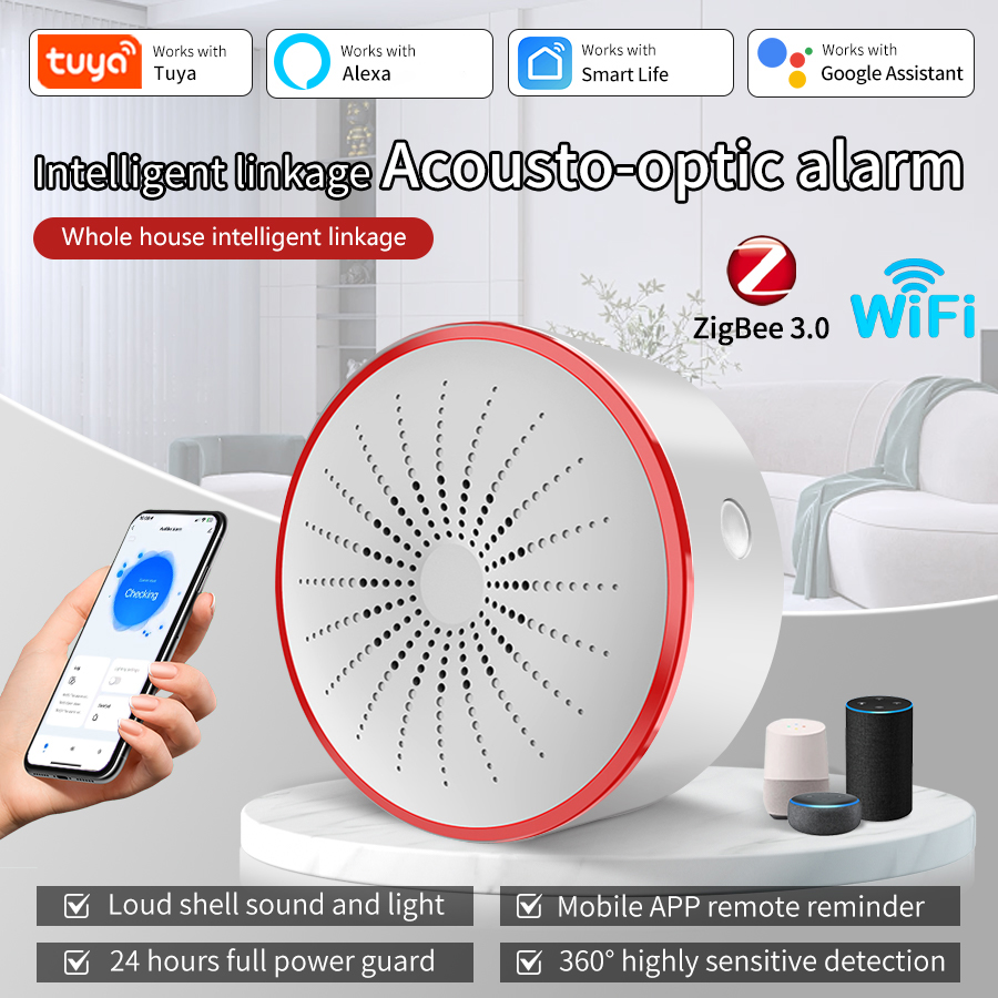 Умная сирена-сигнализация Tuya – обзор и цена Smart Home Theater
