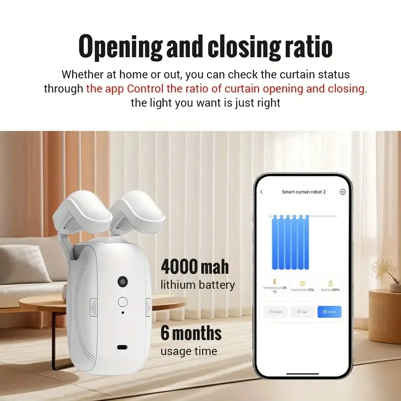 Умный Bluetooth-робот для штор – обзор и цена Smart Curtain Robot