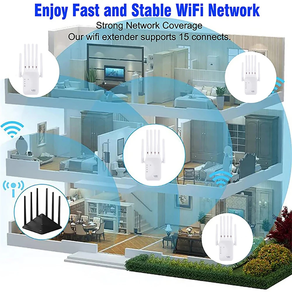 KEBIDUMEI 1200 Мбит/с 2.4G и 5 – обзор и цена Smart Home Router