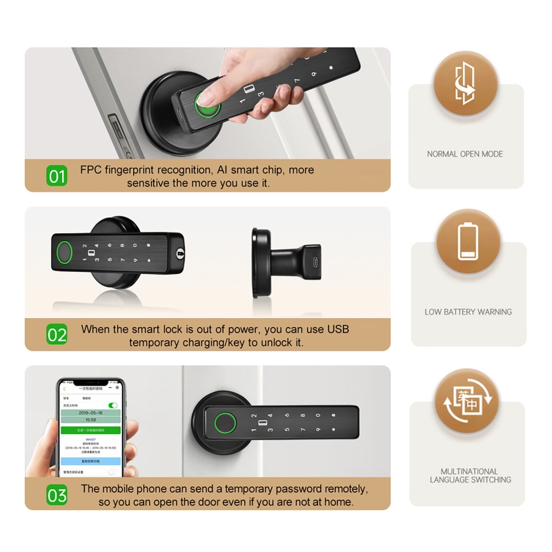 Умный замок-защелка с Wi-Fi уп – обзор и цена Smart Home Door Lock