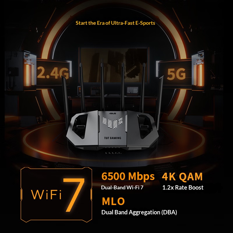 ASUS WiFi7 TUF GAMING BE6500 И – обзор и цена Smart Home Router