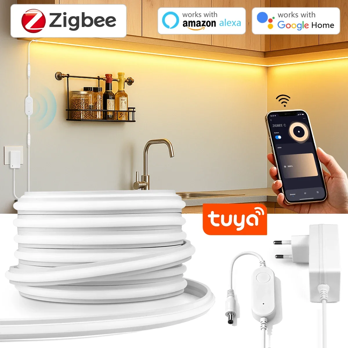 Светодиодная неоновая лента Zi – обзор и цена Smart Home Kitchen