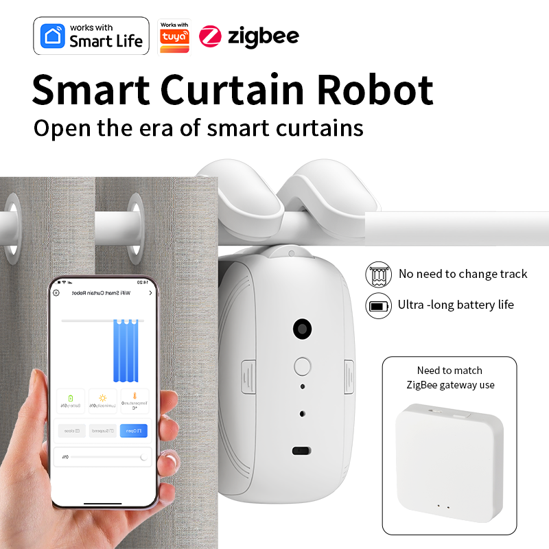 Умный робот-драйвер для штор Z – обзор и цена Smart Curtain Robot