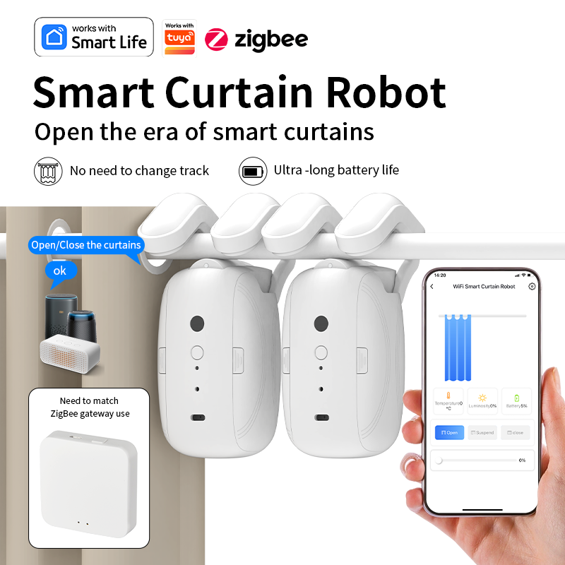Умный робот-драйвер для штор Z – обзор и цена Smart Curtain Robot